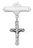Sterling Silver Crucifix Baby Pin 466L