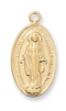 Gold over Sterling Silver Miraculous Medal J66MI