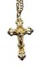 Ornate Sterling Silver or Gold on Sterling Crucifix J5017