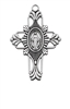 Sterling Silver Miraculous Medal Cross L678