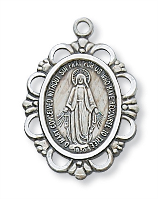 Sterling Silver Miraculous Medal J409MI