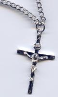 3cm Sterling Silver Crucifix with 24" Chain