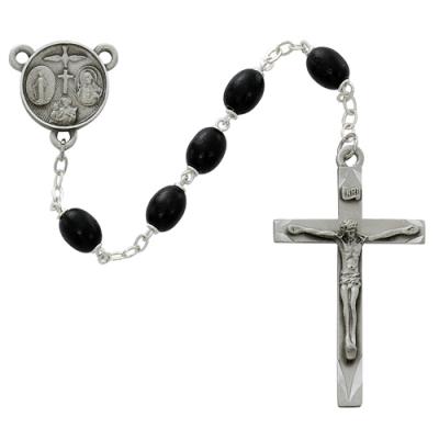 Deluxe Pewter Crucifix and Center Rosary 137D