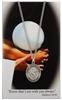 Girls Volleyball Prayer Card and Saint Christopher Pewter Medal Set PSD676VB