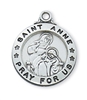 Sterling Silver St. Anne Pendant L600AE