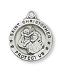 Sterling Silver St. Christopher Pendant L700CH