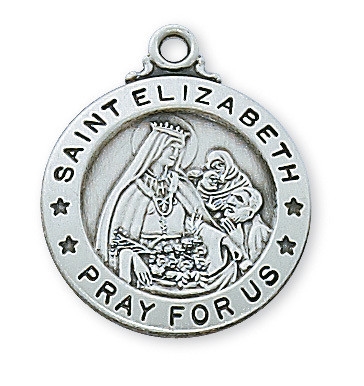 Sterling Silver St. Elizabeth of Hungry Pendant L600EZ