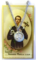 St. Gerard Majella Medal and Prayer Card Set