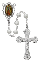 PEARL GUADALUPE ROSARY R615RF