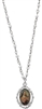 Rhodium St. Therese of Lisieux Pendant, 18in Pearl Bead Chain RC729