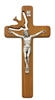 8inch Walnut Holy Spirit Crucifix 77-06
