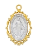 Gold/Sterling Silver Two-Tone Miraculous Medal J777