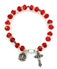 Ruby (July) Birthstone Rosary Bracelet BR813C