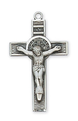 Sterling Silver St. Benedict Crucifix L9078