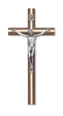10" Walnut Crucifix 80-10