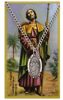 St. James the Greater Medal and Prayer Card Set