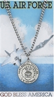 St. Michael Air Force Medal with Prayer Card SET