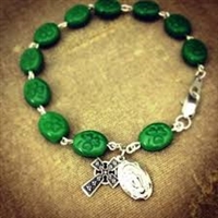 Irish Shamrock Rosary Bracelet 920d