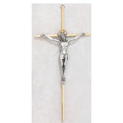 Two-tone Brass Crucifix 79-77
