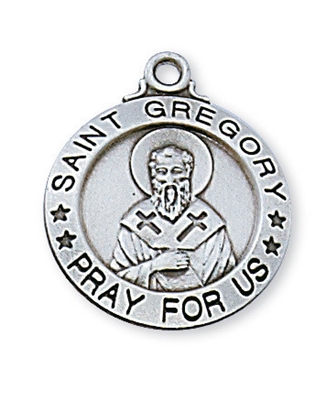 Sterling Silver St. Gregory Pendant L600GY