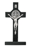 6" Black Standing St. Benedict Crucifix 80-89