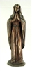 Praying Virgin Cold-Cast Bronze Lightly Hand-Painted 11.75inches