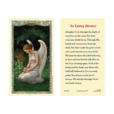 In Loving Memory Holy Card 800-1093