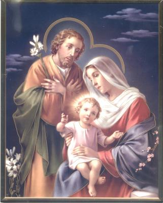 Holy Family 8 x 10 Plaque