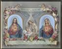 Cuadro para colgar del Sagrado Corazon de Jesus y el Inmaculado Corazon de Maria