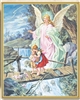 Guardian Angel Crossing the Bridge with Children Wall Plaque 810-350