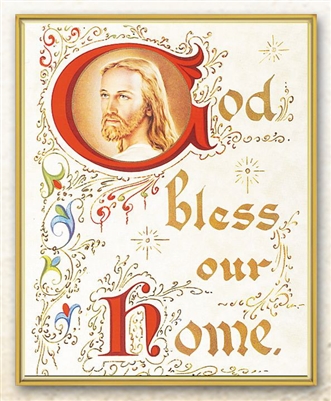 God Bless Our Home Wall Plaque 810-387