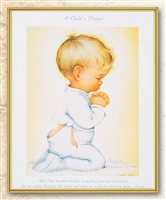 Boy A Child's Prayer Plaque 810-394