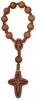 5 1/2" 1-Decade Rosary with 10mm Jujube Wood Beads, R3310