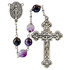 R1858 Purple Agate 8mm Rosary
