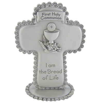 First Holy Communion Stand Up Cross JC-2221-E