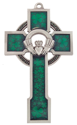 5" Claddagh Celtic Cross JC-9030-E