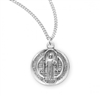 Saint Benedict Round Jubilee Sterling Silver Medal S167918