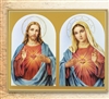Sacred Heart of Jesus and Immaculate Heart of Mary Wall Plaque 810-191