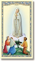 Novena To Our Lady of Fatima Holy Card RS264
