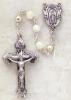 Creed Sterling Silver 6mm Mother of Pearl  Rosary