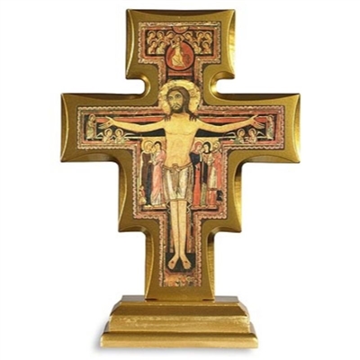 Standing/Wall San Damiano Crucifix TC417