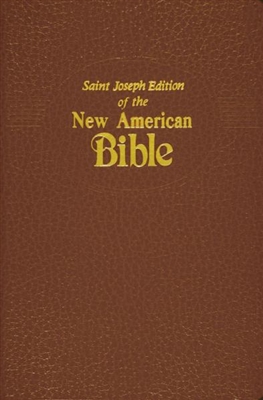 Saint Joseph Medium Size Flexible Leather New American Bible 609/10BN