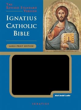 The Revised Standard Version Ignatius Catholic Bible Large Print Bonded Leather