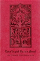 Latin English Booklet Missal - Book of Prayer, Softcover, 68 pp.