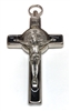 Saint Benedict Black Enamel Inlay Cross