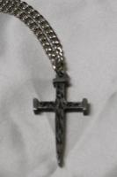 Decorative Nail Cross 18'' chain
