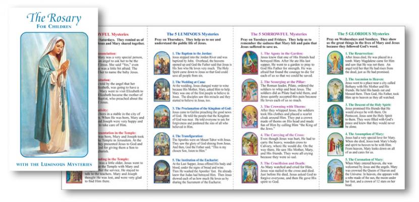 The Rosary for Children Pamphlet
