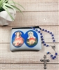 SACRED HEART AND IMMACULATE HEART ROSARY POUCH