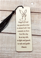 Angel of God Wood Bookmark