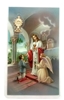 Boy First Communion Holy Card with Medal